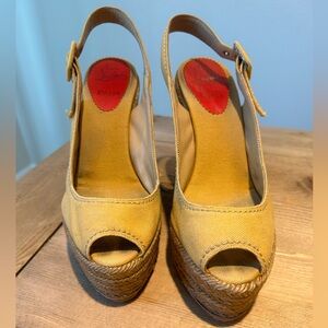 Christian Louboutin Espadrille wedges, Menorca 130, Amari Taupe, size 39